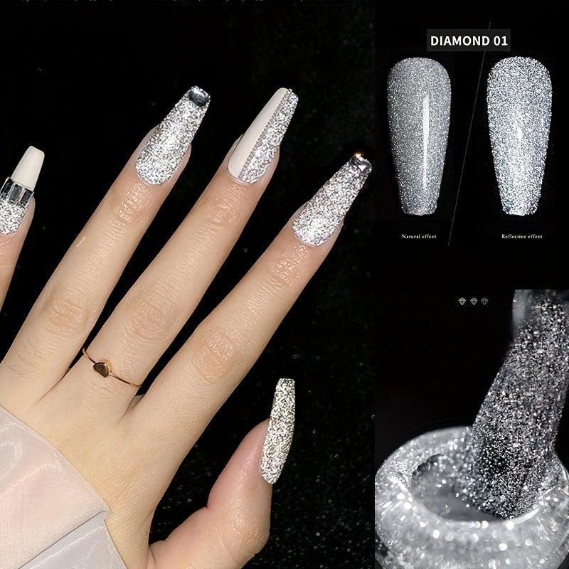 Cat Eye Gel Nail Polish Glitter UV Sequins Reflective Dust