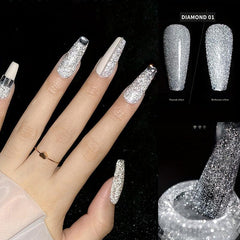 Cat Eye Gel Nail Polish Glitter UV Sequins Reflective Dust