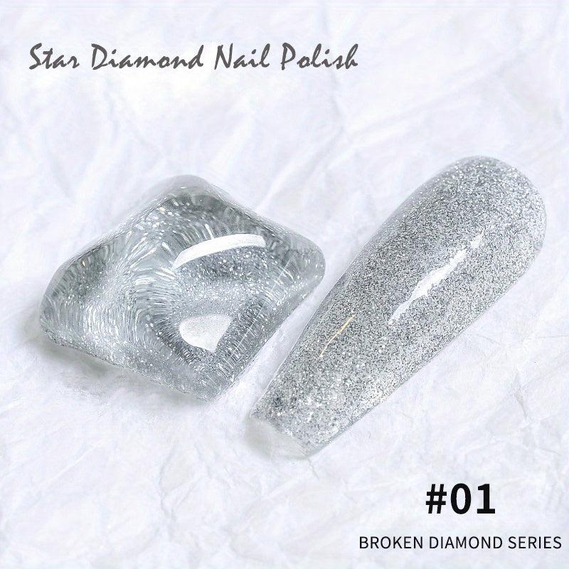 Cat Eye Gel Nail Polish Glitter UV Sequins Reflective Dust