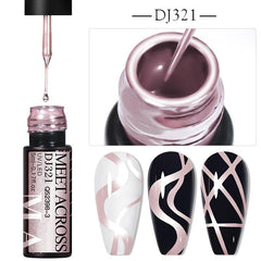 5ml Metallic Gel Nail Polish Mirror Metallic Painting Liner Gel Polish