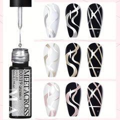 5ml Metallic Gel Nail Polish Mirror Metallic Painting Liner Gel Polish
