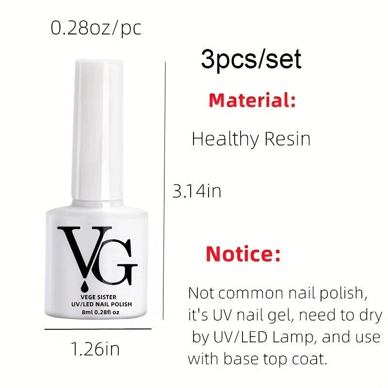 Glitter Sequins Uv Nail Gel Polish Set