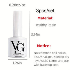 Glitter Sequins Uv Nail Gel Polish Set