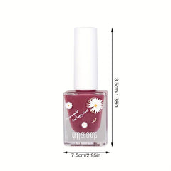 Water-Based Multicolor Nail Polish No Baking Quick Dry Odorless Lacquer