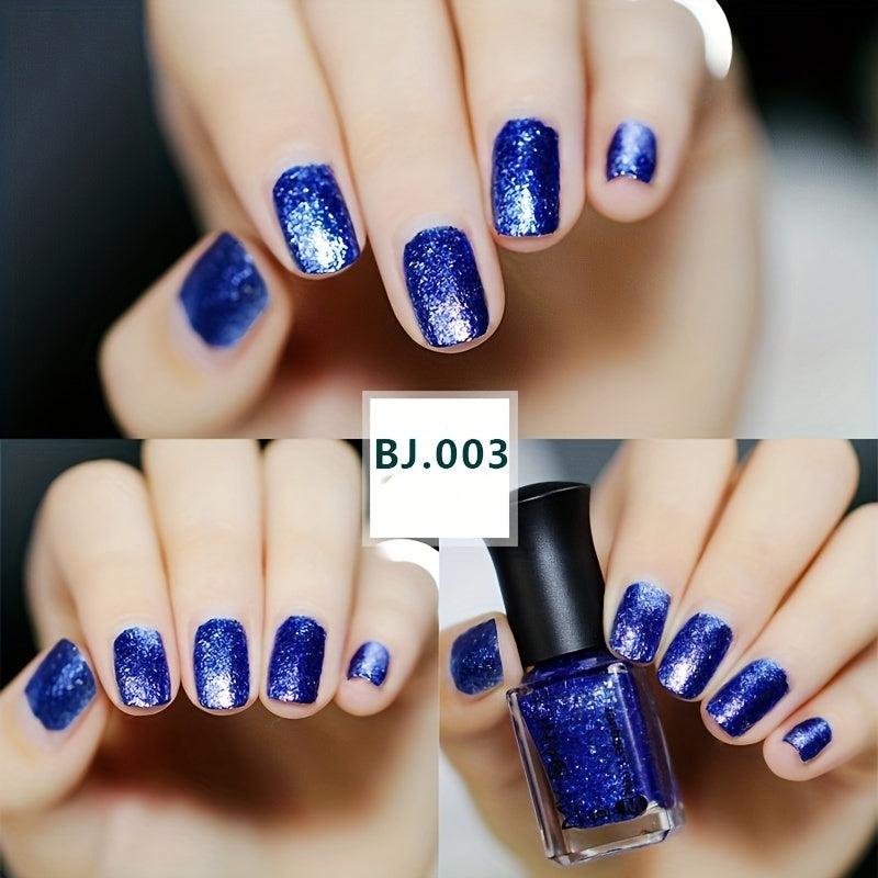 Sequin Nail Polish No-Bake Non-Peeling Lacquer - Multicolor Options