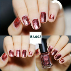 Sequin Nail Polish No-Bake Non-Peeling Lacquer - Multicolor Options