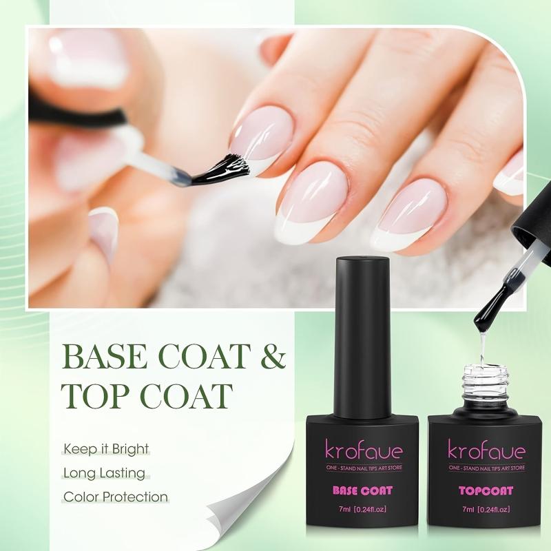 6pcs Gel Nail Polish Kit Green Yellow Gel Polish Set Soak Off For Manicure
