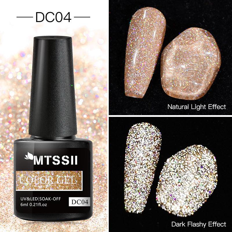 Glitter Top Coat No Wipe Gel Nail Polish
