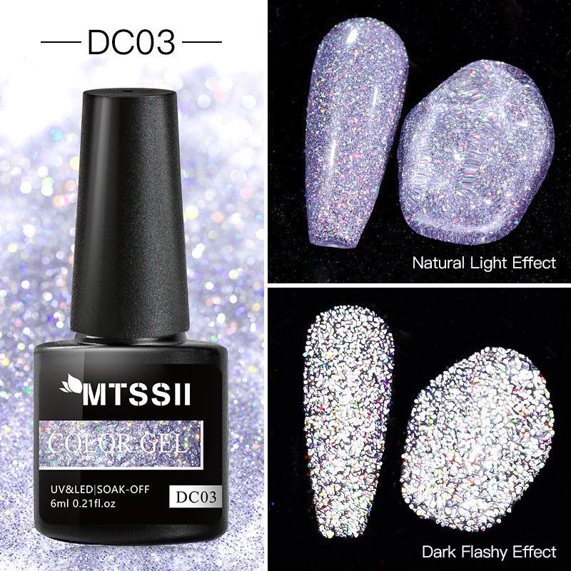 Glitter Top Coat No Wipe Gel Nail Polish
