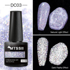 Glitter Top Coat No Wipe Gel Nail Polish