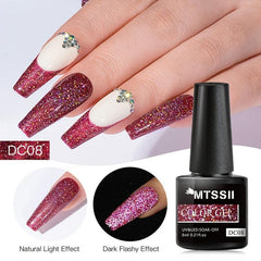 Glitter Top Coat No Wipe Gel Nail Polish