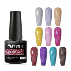 Glitter Top Coat No Wipe Gel Nail Polish