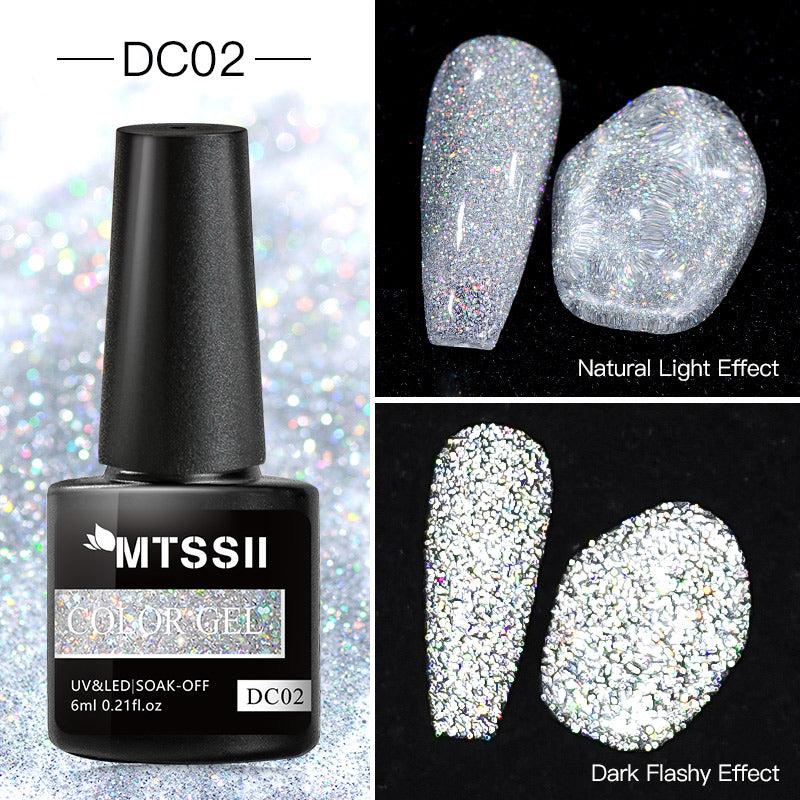 Glitter Top Coat No Wipe Gel Nail Polish