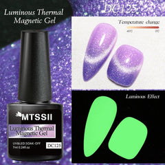 Cat Eye Gel Polish Glitter Soak Off Nail Polish