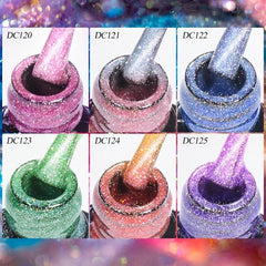 Cat Eye Gel Polish Glitter Soak Off Nail Polish