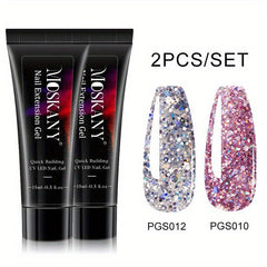 15ml Nail Extension Gel Set Glitter Sequin Building Gel