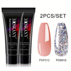 15ml Nail Extension Gel Set Glitter Sequin Building Gel