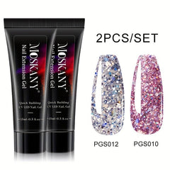 15ml Nail Extension Gel Set Glitter Sequin Building Gel