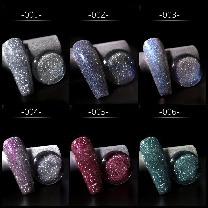 Holographic Glitter Gel Nail Polish Sparkling Diamond Gel Polish