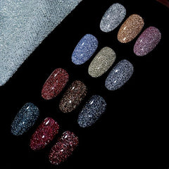 Holographic Glitter Gel Nail Polish Sparkling Diamond Gel Polish