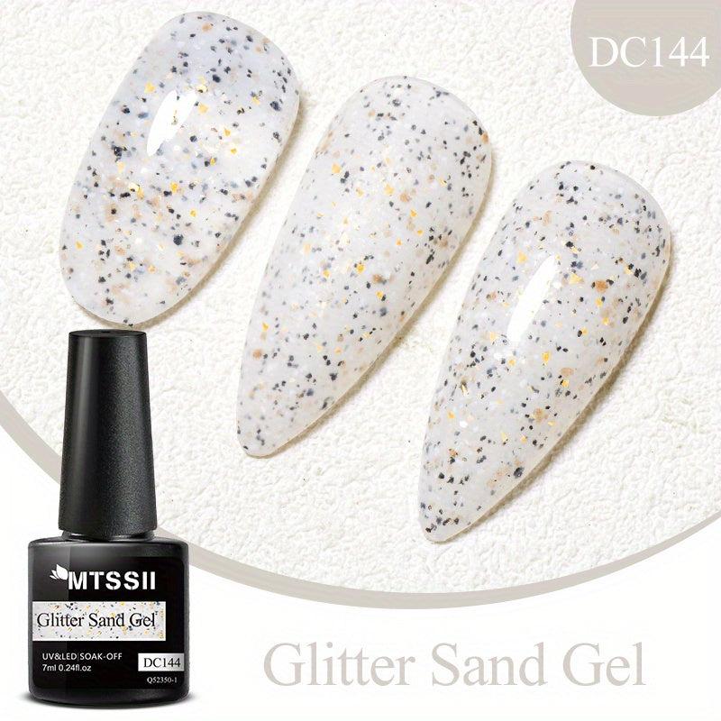 Glitter Gel Nail Polish Silver Sparkle Soak Off for DIY and Salon Use