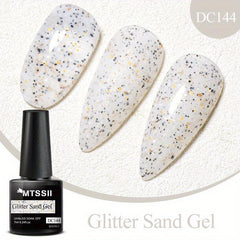 Glitter Gel Nail Polish Silver Sparkle Soak Off for DIY and Salon Use