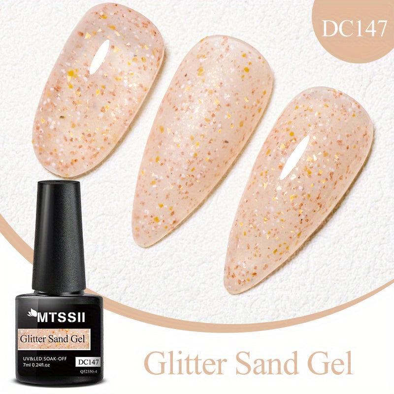 Glitter Gel Nail Polish Silver Sparkle Soak Off for DIY and Salon Use