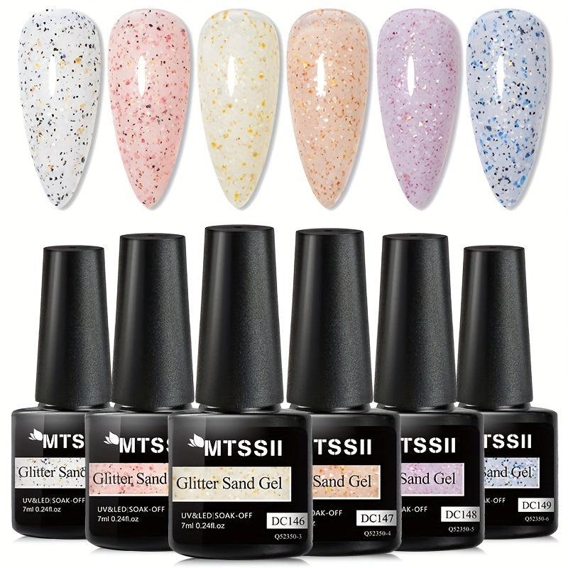 Glitter Gel Nail Polish Silver Sparkle Soak Off for DIY and Salon Use