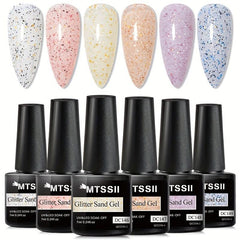 Glitter Gel Nail Polish Silver Sparkle Soak Off for DIY and Salon Use