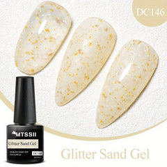 Glitter Gel Nail Polish Silver Sparkle Soak Off for DIY and Salon Use