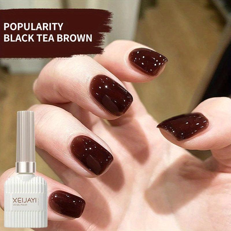 15ml Tea Brown Gel Nail Polish Spring Summer Pop Gel Polish