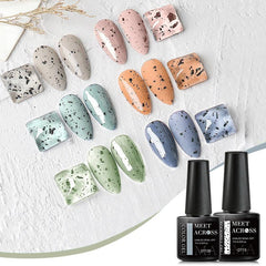 7 Pcs Nude Eggshell Gel Polish Set Classic Colors