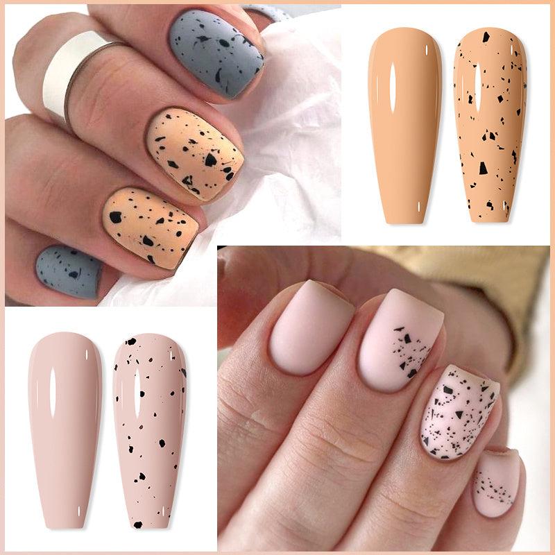 7 Pcs Nude Eggshell Gel Polish Set Classic Colors