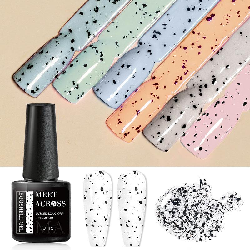 7 Pcs Nude Eggshell Gel Polish Set Classic Colors