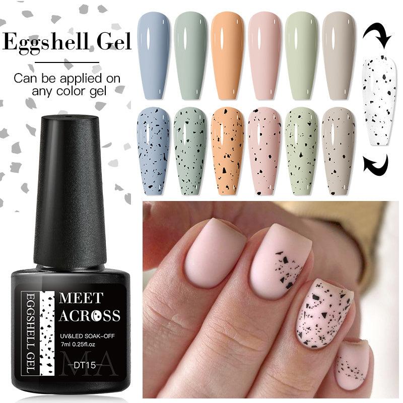 7 Pcs Nude Eggshell Gel Polish Set Classic Colors