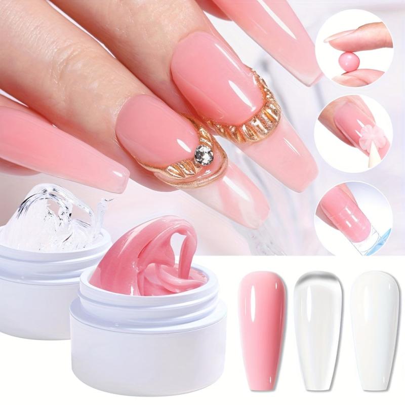 Clear Pink Nude Nail Extension Gel for Acrylic Nails