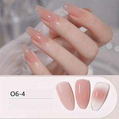 Nude Ice Transparent Jelly Nail Polish Glue for Nail Salon