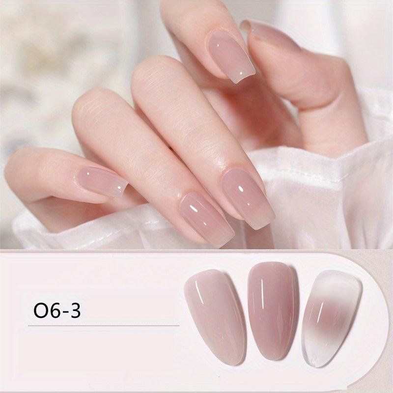 Nude Ice Transparent Jelly Nail Polish Glue for Nail Salon