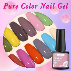 Neon Nude Gel Nail Polish Soak Off for Salon Manicures