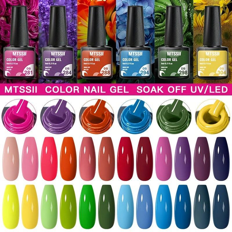 Neon Nude Gel Nail Polish Soak Off for Salon Manicures