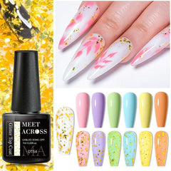 Glitter Sequins Gel Nail Polish Top Coat Multicolor Clear Top Coat