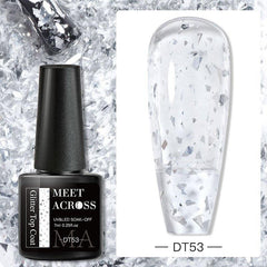 Glitter Sequins Gel Nail Polish Top Coat Multicolor Clear Top Coat
