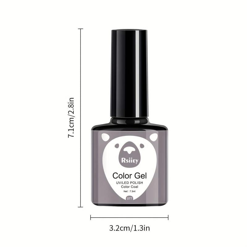 Brown Gel Nail Polish Kit 6 Colors No Wipe Set