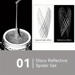 Glitter Pulling Line Silk Spider Gel Nail Polish Set