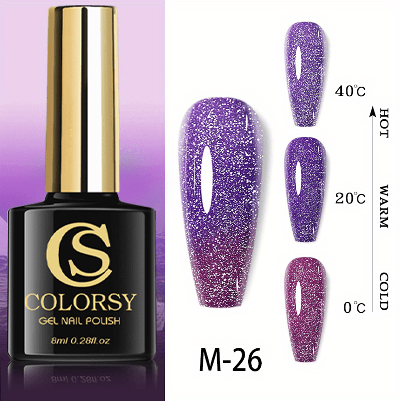 Color-Changing Reflective Glitter Diamond Gel Polish