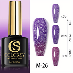 Color-Changing Reflective Glitter Diamond Gel Polish