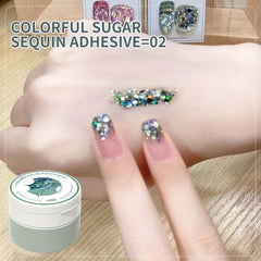Glitter Gel Nail Polish Set - Holographic Broken Diamond Collection