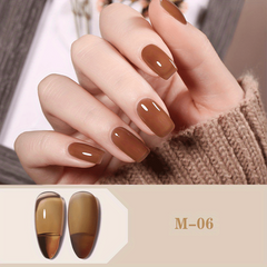 Crystal Gel Nail Polish Sheer Clear Tortoise Shell Nails Pink Amber Brown