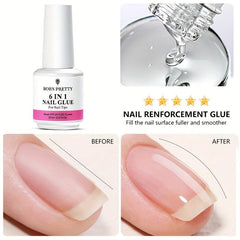 6-in-1 Nail Gel Builder Strengthener Extension Clear Gel DIY Nail Art
