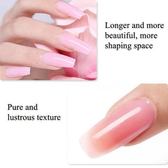 Pink Poly Gel Nail Extension Kit Easy DIY Salon & Home Nail Art Builder Gel